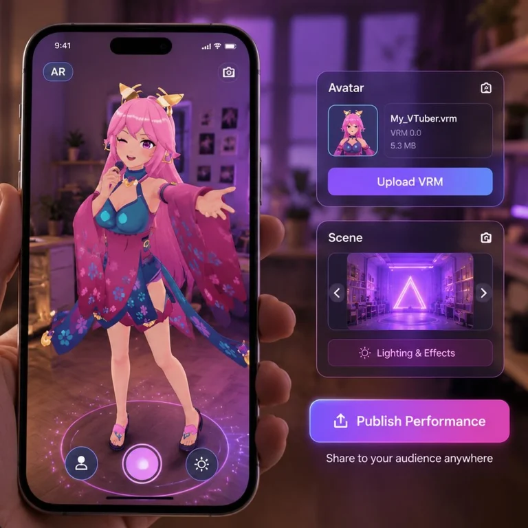 Scenic AR VTuber Performances